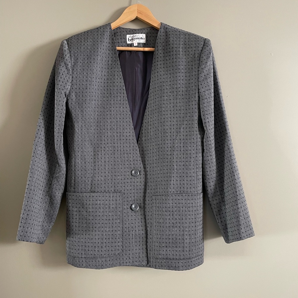 Vintage Bagatelle Grey Blazer